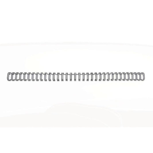 Spirali metalliche a 34 anelli GBC Wirebind 11 mm a4 nero conf da 100 spirali - RG810710