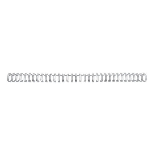 Spirali metalliche a 34 anelli GBC Wirebind 12 mm A4 argento - fino a 115 fogli - conf. 100 pezzi - RG810897