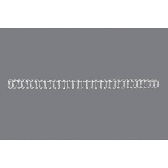 Spirali metalliche a 34 anelli GBC Wirebind 14 mm A4 bianco - fino a 125 fogli - conf. 100 pezzi - RG810970