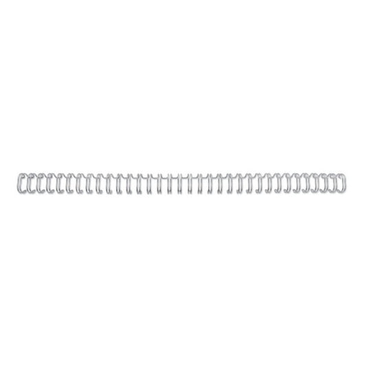 Spirali metalliche a 34 anelli GBC WireBind 6 mm A4 argento - fino a 55 fogli - conf. 100 pezzi - RG810497