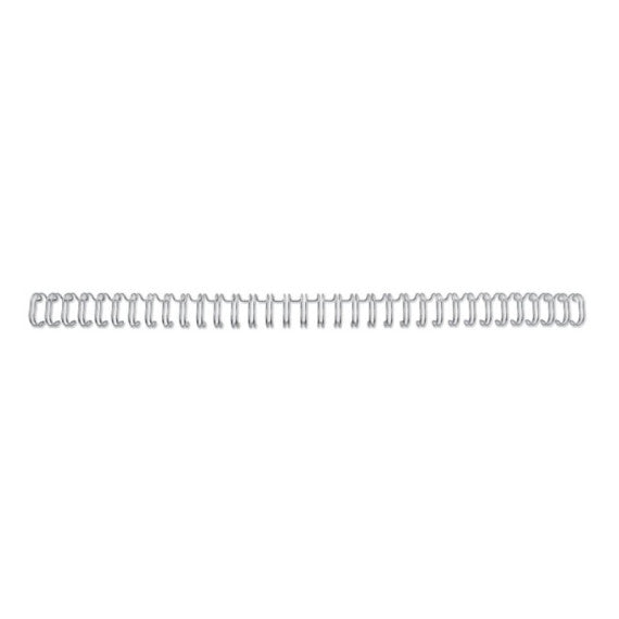 Spirali metalliche a 34 anelli GBC WireBind 6 mm A4 argento - fino a 55 fogli - conf. 100 pezzi - RG810497