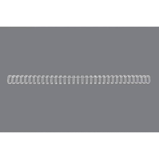 Spirali metalliche a 34 anelli GBC Wirebind 8 mm A4 bianco - fino a 70 fogli - conf. 100 pezzi - RG810570
