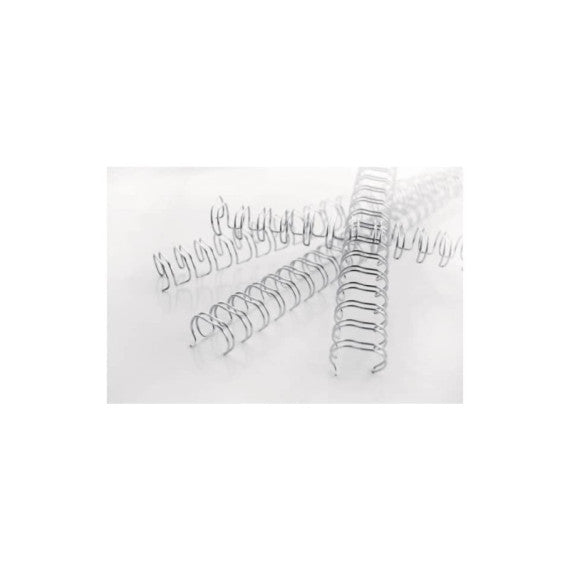 Spirali metalliche a 34 anelli GBC Wirebind 8 mm a4 nero conf da 100 spirali - RG810510