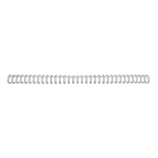 Spirali metalliche a 34 anelli GBC WireBind 9 mm A4 argento - fino a 85 fogli - conf. 100 pezzi - RG810697
