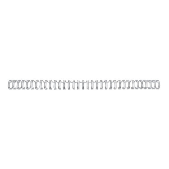 Spirali metalliche a 34 anelli GBC WireBind 9 mm A4 argento - fino a 85 fogli - conf. 100 pezzi - RG810697