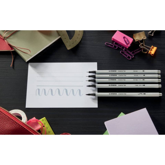Stabilo Creative Tips - conf. 5 pz - nero 89/5-1-20