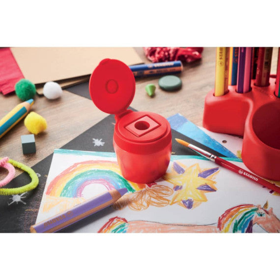 Stabilo Woody 3 in 1 deskset più temperino - conf. 15 pz - colori assortiti - 880/15-01