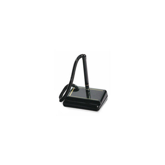 Stiloforo con base in plastica - nero - con spirale - Lebez