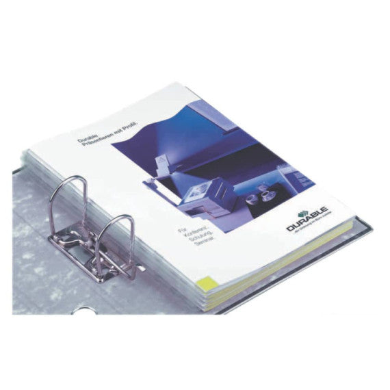 Striscie adesive a foratura universale DURABLE A4 trasparente conf. 250 pezzi 826119