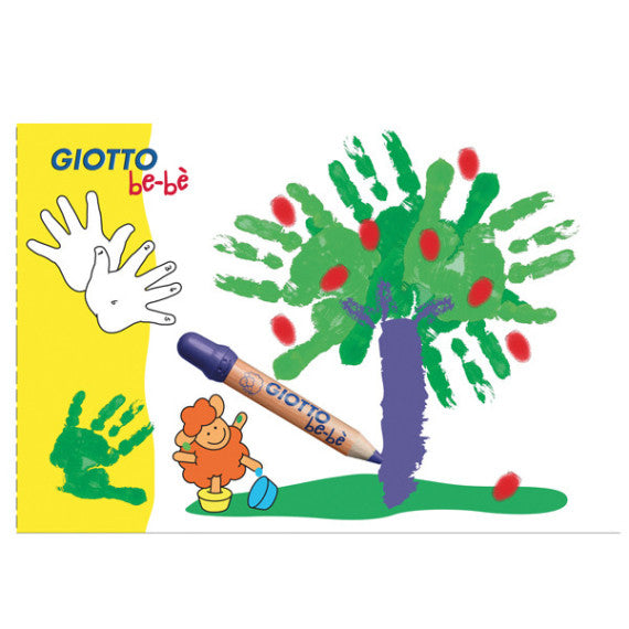 Supercolori a dita - 100 ml  - rosso, blu, giallo - Giotto bebe - conf. 3 pezzi
