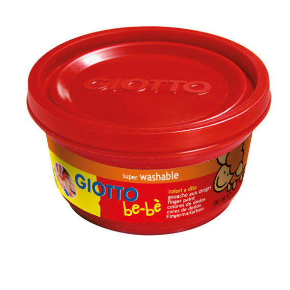 Supercolori a dita - 100 ml  - rosso, blu, giallo - Giotto bebe - conf. 3 pezzi