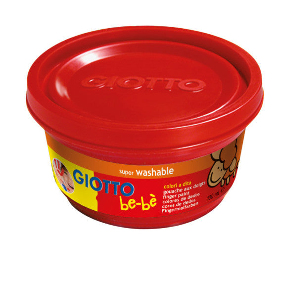 Supercolori a dita - 100 ml  - rosso, blu, giallo - Giotto bebe - conf. 3 pezzi