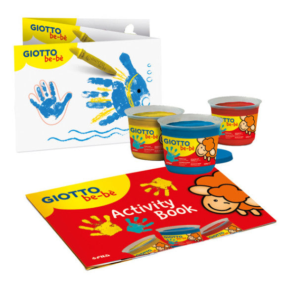 Supercolori a dita - 100 ml  - rosso, blu, giallo - Giotto bebe - conf. 3 pezzi