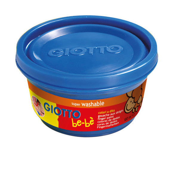 Supercolori a dita - 100 ml  - rosso, blu, giallo - Giotto bebe - conf. 3 pezzi