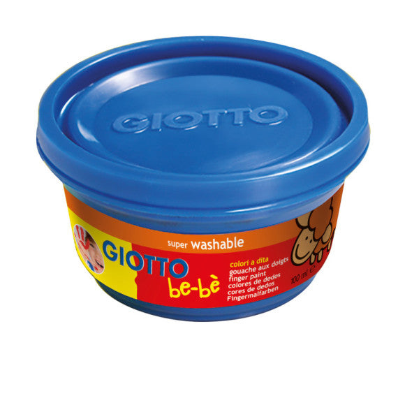 Supercolori a dita - 100 ml  - rosso, blu, giallo - Giotto bebe - conf. 3 pezzi