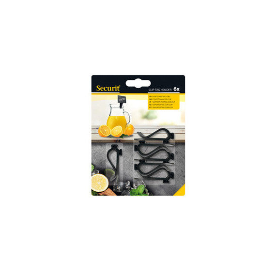 Supporti clip per targhette - Securit - set 6 pezzi