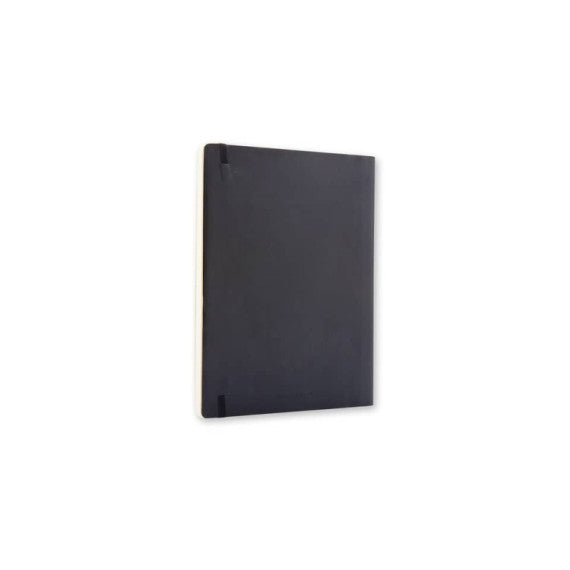 Taccuino a pagina bianca extra large 19x25 cm copertina morbida Moleskine nero - QP623