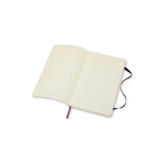 Taccuino a righe large 13x21 cm copertina morbida Moleskine nero QP616