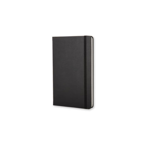 Taccuino a righe large 13x21 cm copertina rigida Moleskine nero QP060