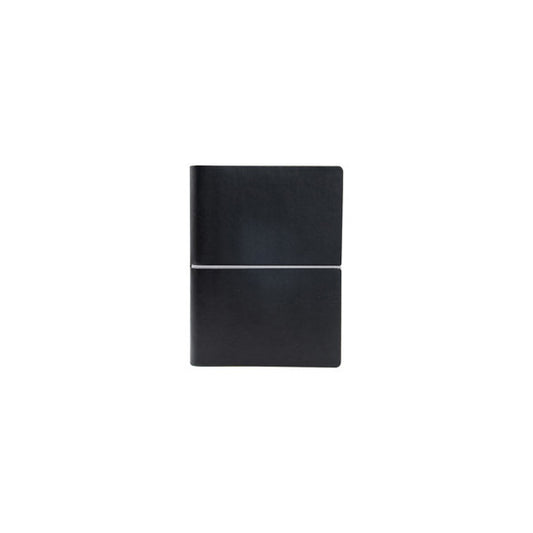 Taccuino Evo Ciak - 9 x 13 cm - fogli bianchi - copertina nero - In Tempo