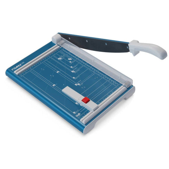 Taglierina a leva Dahle con pressino manuale max 15 fogli - luce 330-1,5 mm blu  R000533