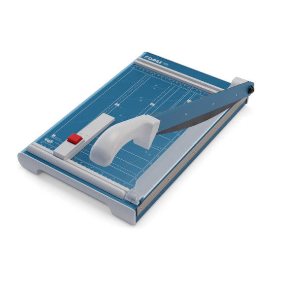 Taglierina a leva Dahle con pressino manuale max 15 fogli - luce 330-1,5 mm blu  R000533