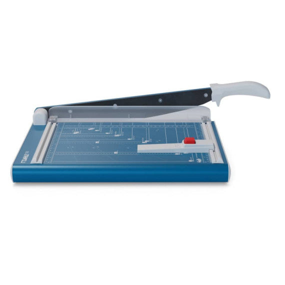 Taglierina a leva Dahle con pressino manuale max 15 fogli - luce 330-1,5 mm blu  R000533