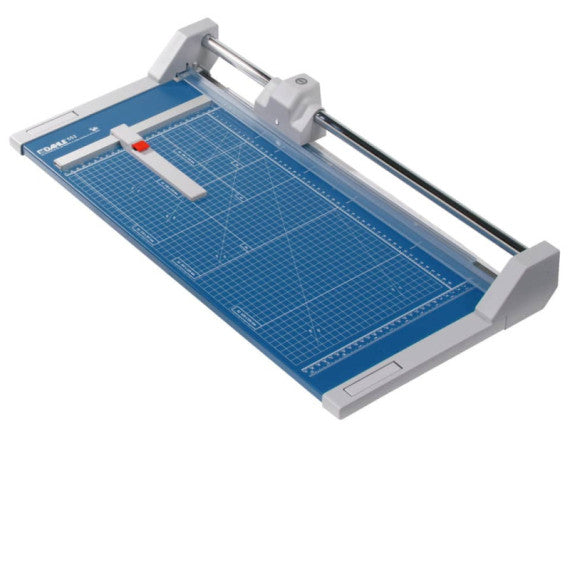 Taglierina a rullo Dahle di terza generazione con pressino automatico luce 510 mm blu R000552