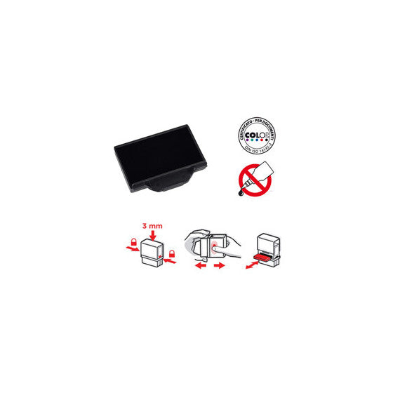 Tampone di ricambio E/25 - nero - Colop