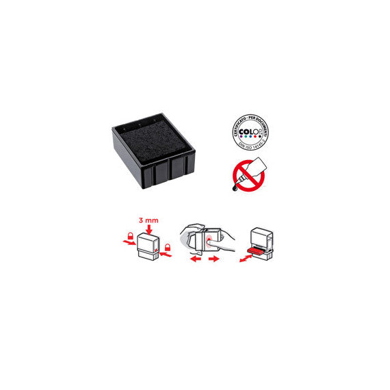 Tampone di ricambio E/Q12 - nero - Colop