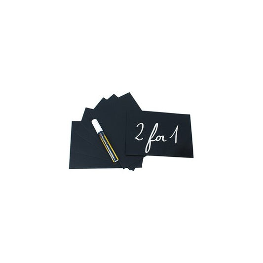 Targhette -15 x 21 cm (A5) - nero - Securit - set 10 pezzi