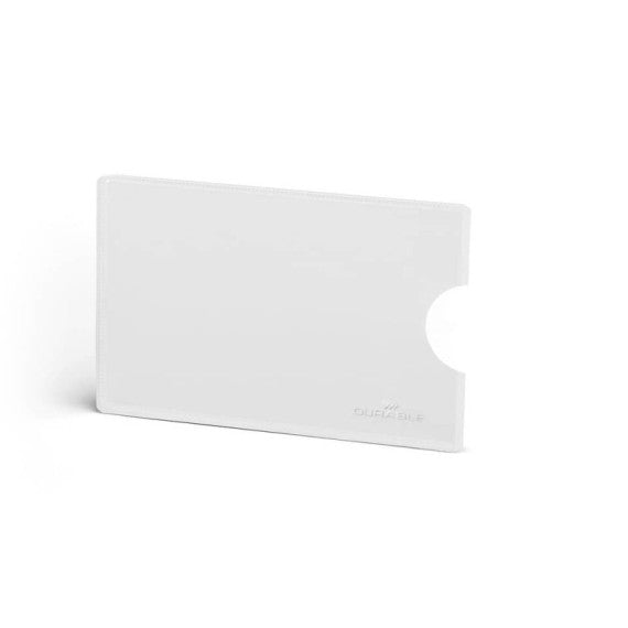 Tasca porta carte di credito DURABLE RFID SECURE CONFEZIONE RETAIL trasparente 54x86mm  conf. 3 - 890319