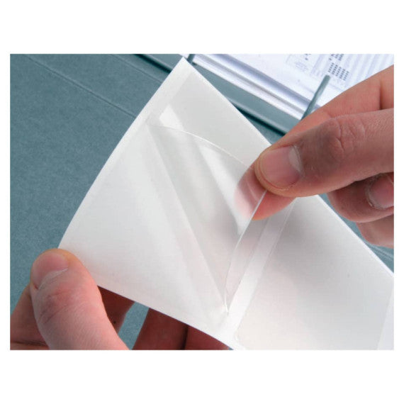 Tasche adesive triangolari Q-Connect trasparente 10x10 cm conf. da 10 - KF27034