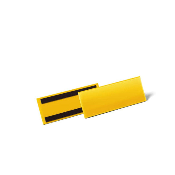 Tasche per identificazione a fissaggio magnetico DURABLE 223x81,5 mm giallo Conf. 50 pz - 1757-04