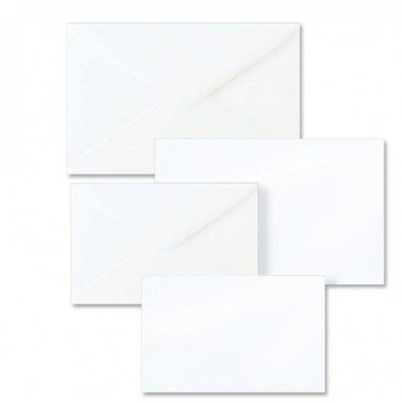 Taschetta 10 biglietti + 10 buste - Dalmazia - bianco - 75 x 112mm - Rex Sadoch