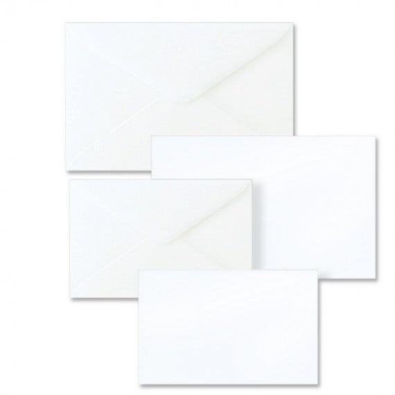 Taschetta 10 biglietti + 10 buste - Dalmazia - bianco - 75 x 112mm - Rex Sadoch