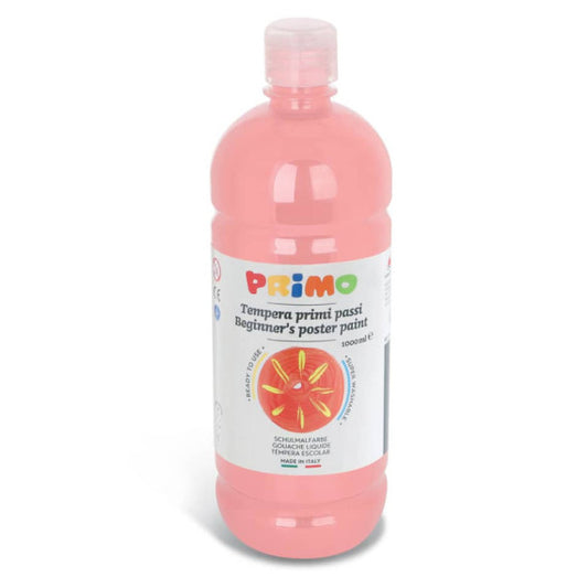 Tempera brillante in bottiglia in PET Primo Primi Passi 1000 ml rosa 204BR1000330