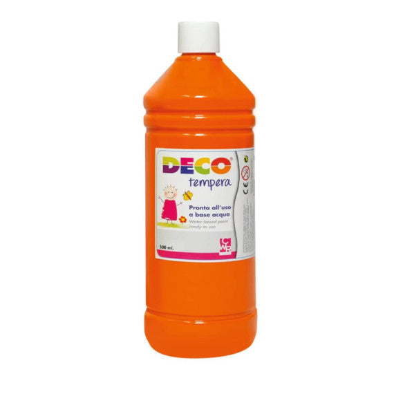 Tempera Deco Deco in flacone da 500 ml arancio PF550/17