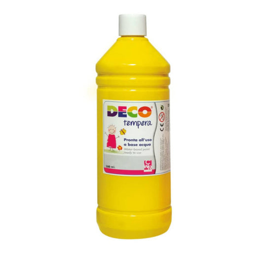 Tempera Deco Deco in flacone da 500 ml giallo primario PF550/26