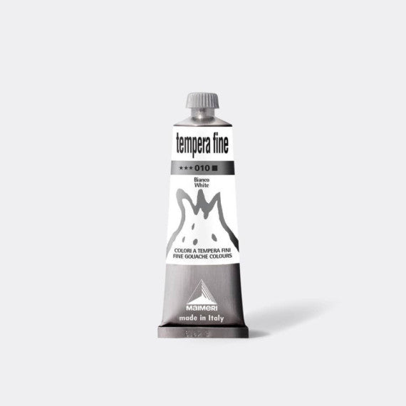 Tempera fine Maimeri in tubetto 60 ml bianco M2506010