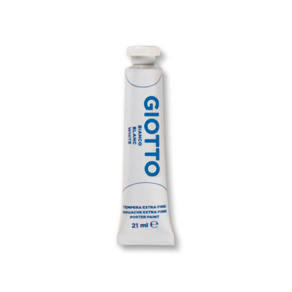 Tempera Giotto Extra ultrafine in tubetto 21 ml bianco - F35500100