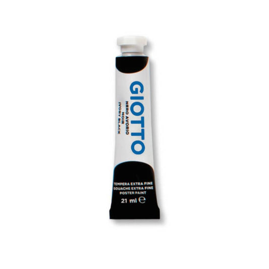 Tempera Giotto Extra ultrafine in tubetto 21 ml nero - F35502400