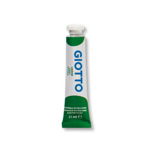 Tempera Giotto Extra ultrafine in tubetto 21 ml verde - F35501200