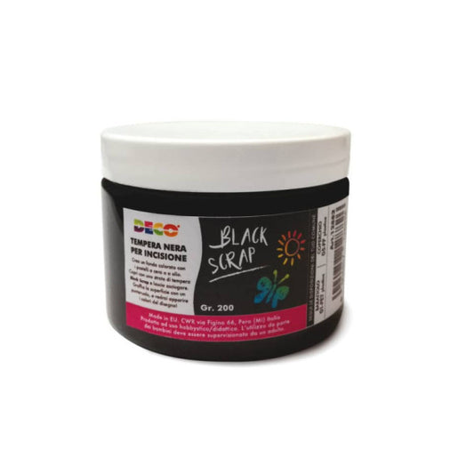 Tempera per incisione CWR - BLACK SCRAP - nero 12882