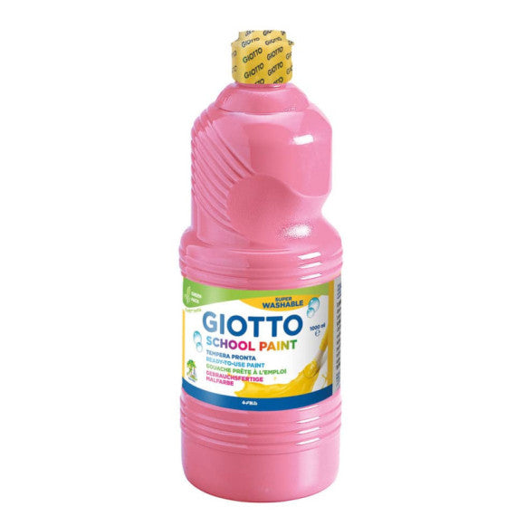 Tempera pronta Giotto School Paint in flacone 1 L rosa - F535506