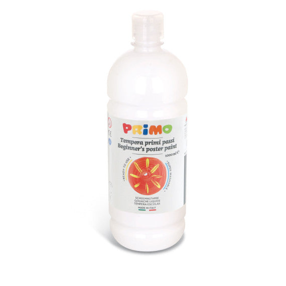 Tempera pronta Primi Passi - 1 L - colori assortiti - Primo - conf. 6 pezzi