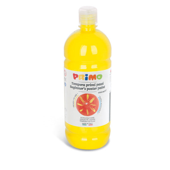 Tempera pronta Primi Passi - 1 L - colori assortiti - Primo - conf. 6 pezzi