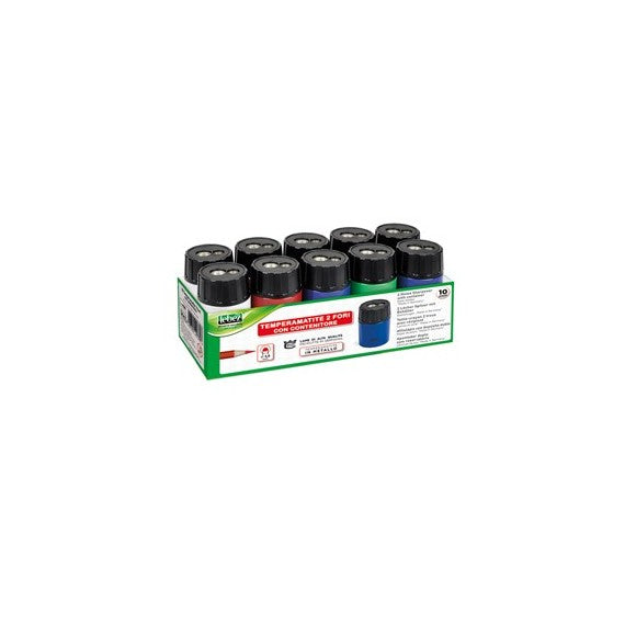 Temperamatite - 2 fori - con contenitore - Lebez