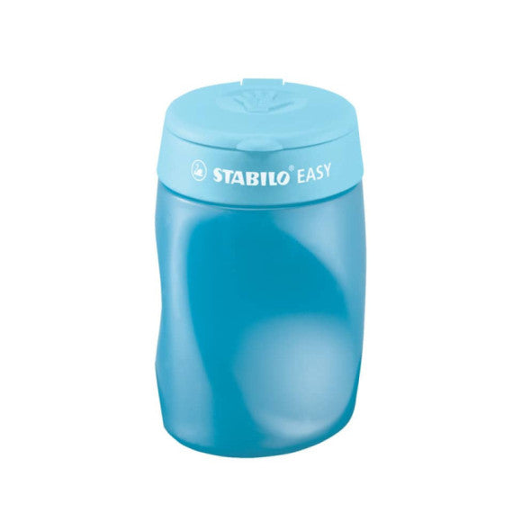 Temperamatite a 3 fori Stabilo Easy con serbatoio per mancini - conf. 3 pezzi - 4501/2