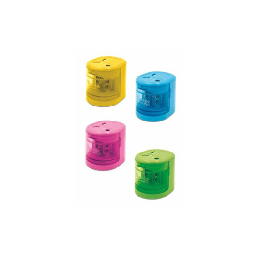 Temperamatite a batteria Lebez - 2 fori in 4 colori assortiti - 4306